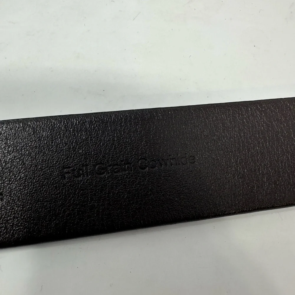 Perry Ellis Brown Full Grain‎ Cowhide Dress Belt Men's Size 44/110 Casual